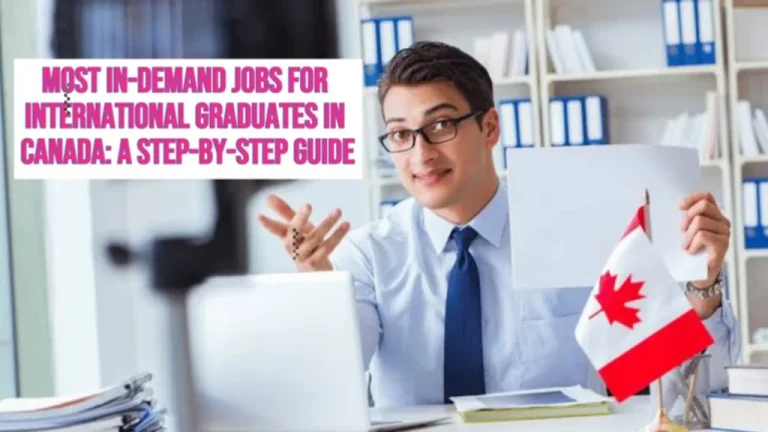 Most In-Demand Jobs for International Graduates in Canada: A Step-by-Step Guide. International graduates in Canada celebrating job placements with iconic landmarks in view.